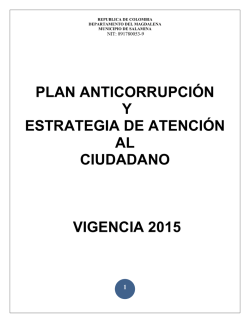 Descargar el plan Plan Anticorrupción Vigencia 2015.Tipo de