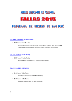 programa fallas 2015 - Ateneo Mercantil de Valencia