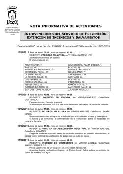 Parte Bomberos 16-02-2015