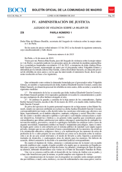 IV. ADMINISTRACIÓN DE JUSTICIA - Sede Electrónica del Boletin
