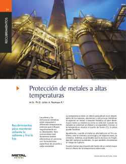 Protección de metales a altas temperaturas