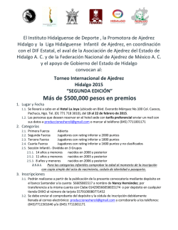 Torneo Internacional de Ajedrez Hidalgo 2015