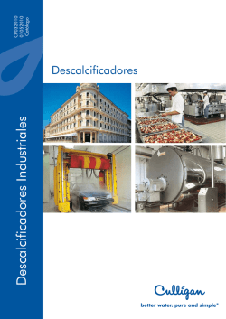 Catálogo Descalcificadores industriales