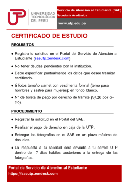 certificado de estudio - Portal de Servicio de Atención al Estudiante