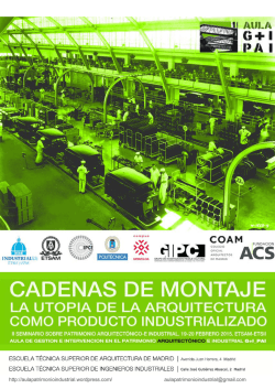 Seminario “Cadenas de montaje”. - Instituto del Patrimonio Cultural