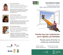 Familia barruan indarkeriari aurre egiteko jarraibideak Pautas para