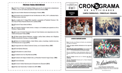 FECHAS PARA RECORDAR - Colegio Cristóbal Colón