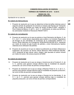 COMISION REGULADORA DE ENERGIA