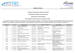 DIARIO OFICIAL - indinet arancelario