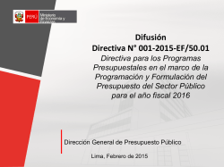 Diapositiva 1 - Ministerio de Econom&iacute;a y Finanzas