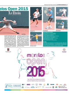 a en el Morelos open 2015
