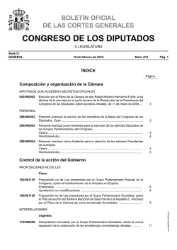 Boletín Oficial de las Cortes Generales Serie D: General