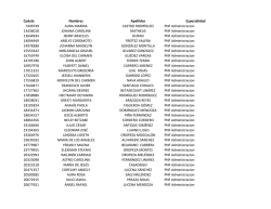 Listado Preliminar de Graduandos TSU PNF