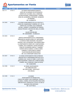 Apartamentos en Venta