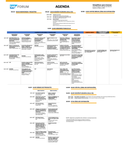 AGENDA - SAP Forum Madrid