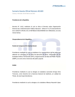 Sumario GO 40603 - Microjuris