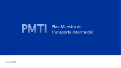 Plan Maestro de Transporte Intermodal