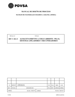 ALMACENAMIENTO A CIELO ABIERTO: PILAS