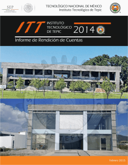 Informe de Rendición de Cuentas - Instituto Tecnológico de Tepic