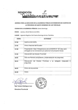 Agencia Registro Civil Santo Domingo de los Tsáchilas. 17:30
