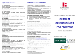 curso de gestión clínica por procesos