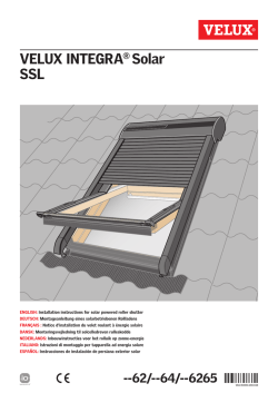 VELUX INTEGRA® Solar SSL - Informationen für Fachleute