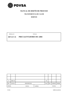 PRECALENTADORES DE AIRE MANUAL DE