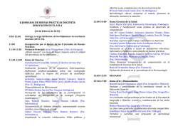 Programa II Jornadas de Buenas Prácticas. Innovación en el aula