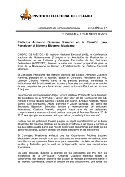 BOLETÍN No.07 PARTICIPA ARMANDO GUERRERO RAMÍREZ EN