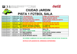 Planilla semanal de encuentros 7ª jornada