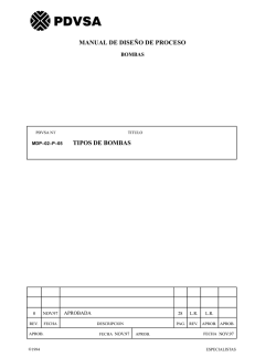 TIPOS DE BOMBAS MANUAL DE DISEÑO DE
