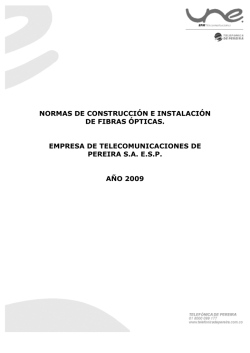 Normas construcción redes fibra óptica