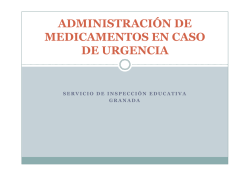 ADMINISTRACIÓN DE MEDICAMENTOS EN