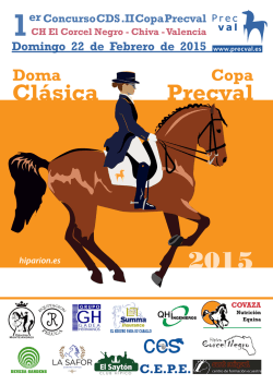 Cartel del 1er CDS Copa Precval 2015