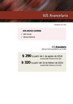 IUS Arancelario.
