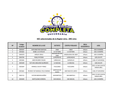 Región Lima Metropolitana - Ministerio de Educación del Perú