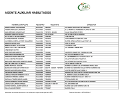 AGENTE AUXILIAR HABILITADOS