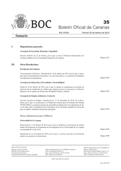 Sumario - Sede electrónica del Gobierno de Canarias