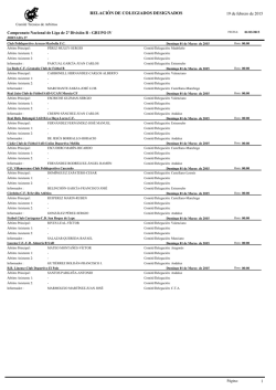 Designaciones arbitrales para la jornada 27 del Campeonato