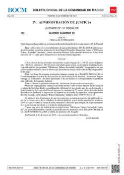 IV. ADMINISTRACI&Oacute;N DE JUSTICIA - Sede Electr&oacute;nica del Boletin