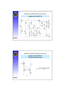 Análisis del OPAMP 741 AMPLIFICADORES