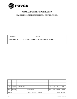 ALMACENAMIENTO EN SILOS Y TOLVAS