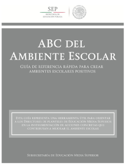 ABC del ambiente escolar