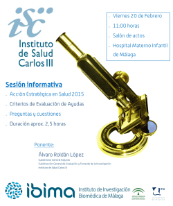 Sesión informativa - Hospital Regional Universitario de Málaga
