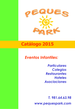 Catálogo 2015 - Peques Park Coruña