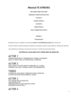 Musical Te atrves 1º Parte