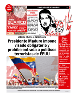 Presidente Maduro impone visado obligatorio y