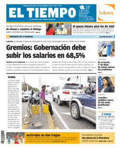 Gremios: Gobernación debe subir los salarios en 68,5%