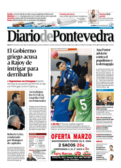la portada de hoy - Diario de Pontevedra