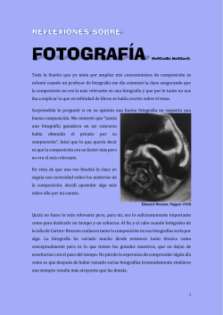 Reflexiones sobre la fotografía - Biblioteca de la Universidad